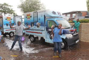 Wash day and having fun